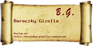 Bereczky Gizella névjegykártya